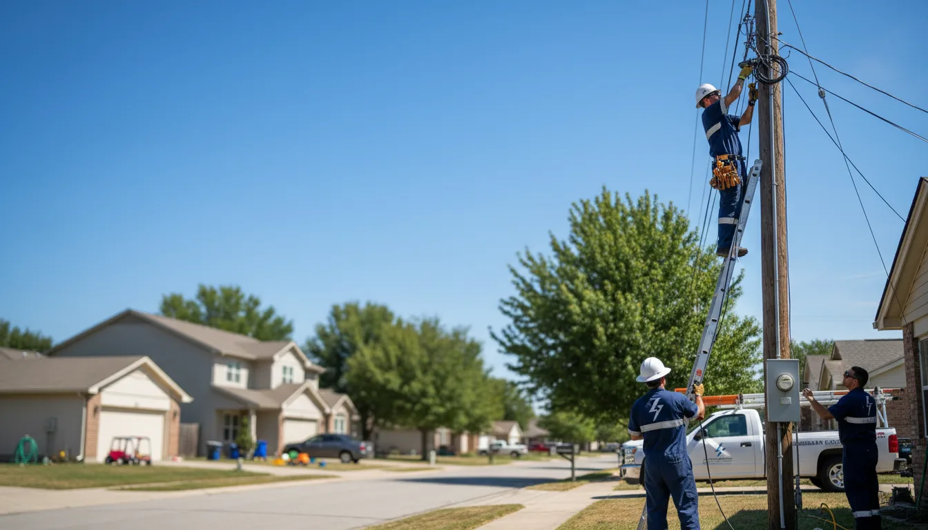 Residential electrician providing installation services in Embarrass, WI